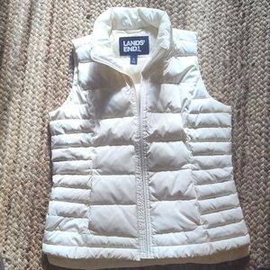 Lands End Women Puffer Vest Small